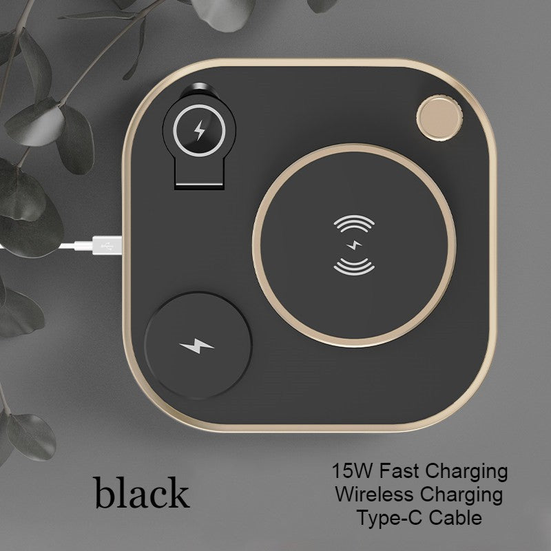 BowLift | 5-in-1 Desktop Lamp with 3 Wireless Charging Modules & Adjustable Light, for Home & Office