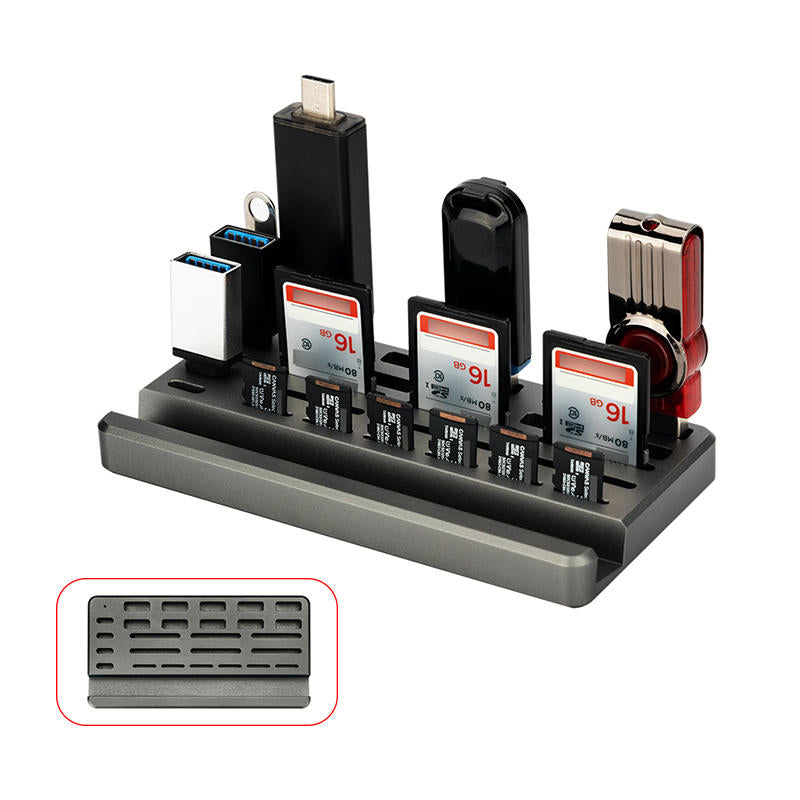 BowLift | Desktop U Disk SD Card TF Card Reader Storage Rack