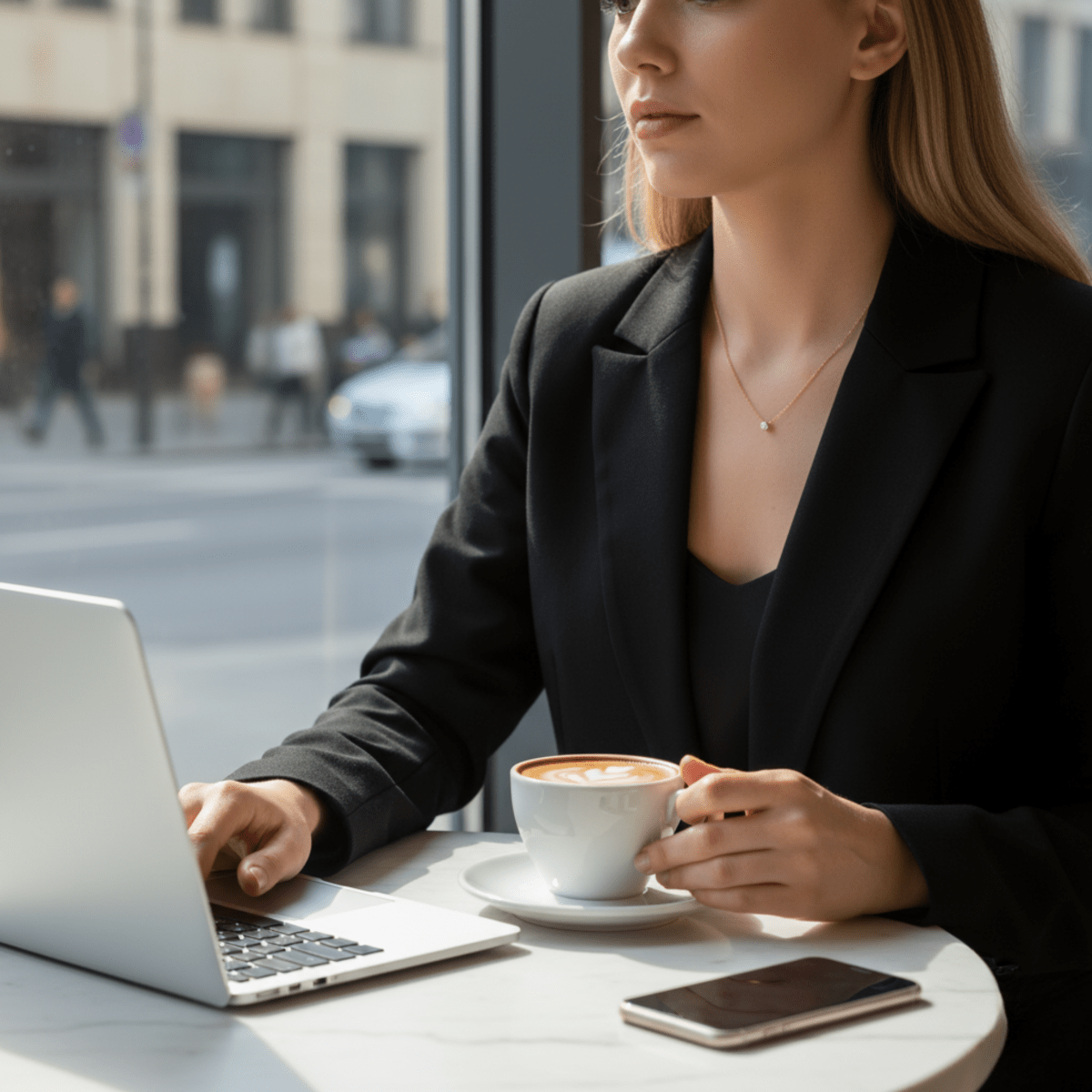 BowLift | Cubic Zirconia Pendant Necklace with 925 Sterling Silver Chain