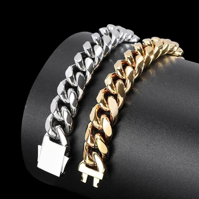 BowLift | 18K gold-plated sterling silver Cuban bracelet