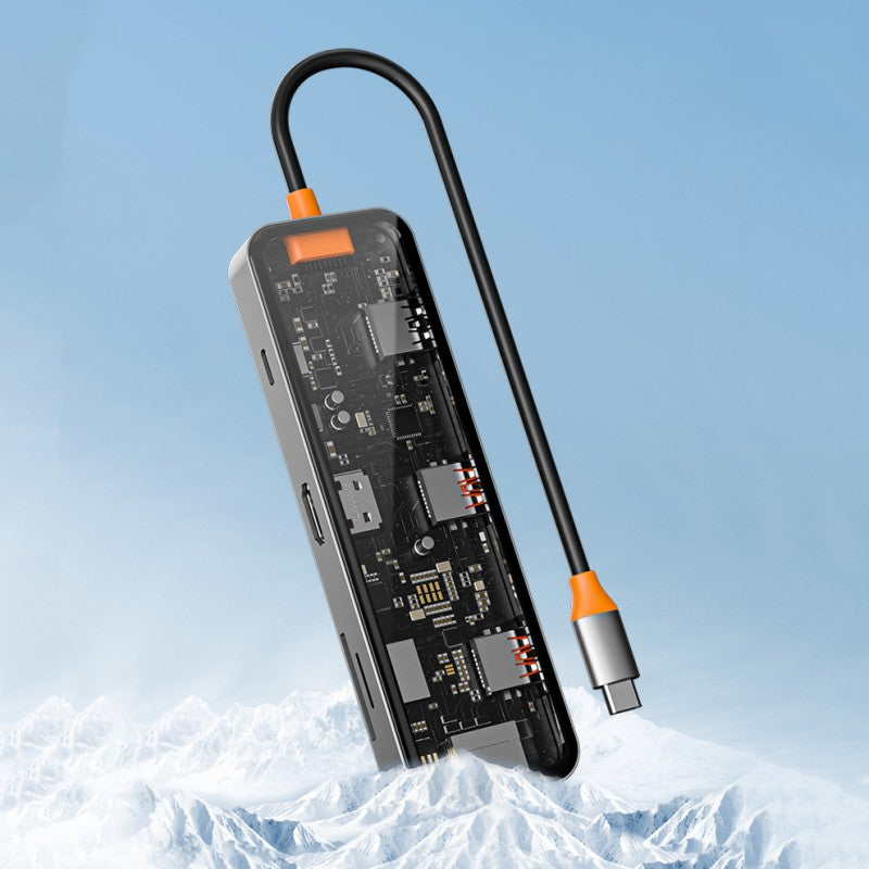 BowLift | Eight-In-One Multi-Interface Transparent Expansion Dock