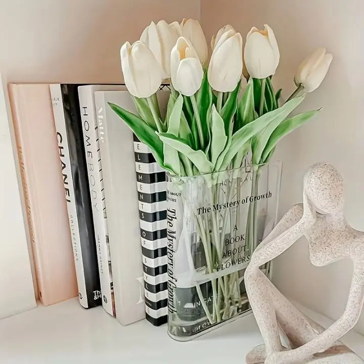 BowLift | Acrylic Book Vase – Modern Design with Invisible Book Look