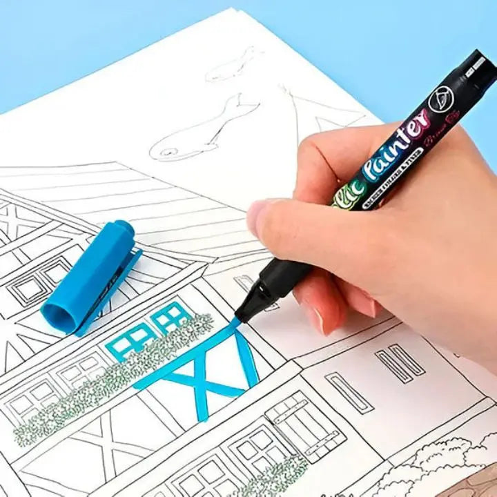 BowLift | Acrylic Marker Set (12 Colors) – Waterproof for Art & DIY