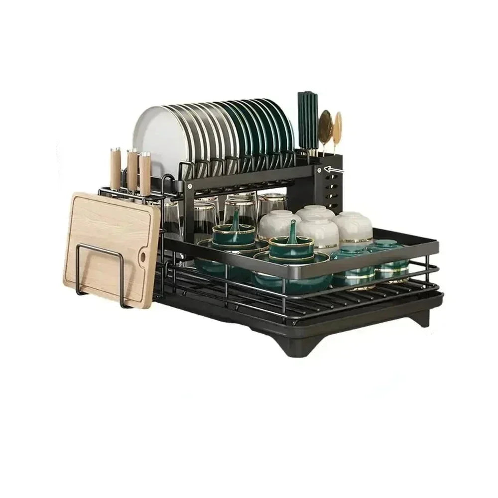 BowLift | Adjustable Dish Drying Rack – Space-Saving Kitchen Drainer for Small & Large Kitchens