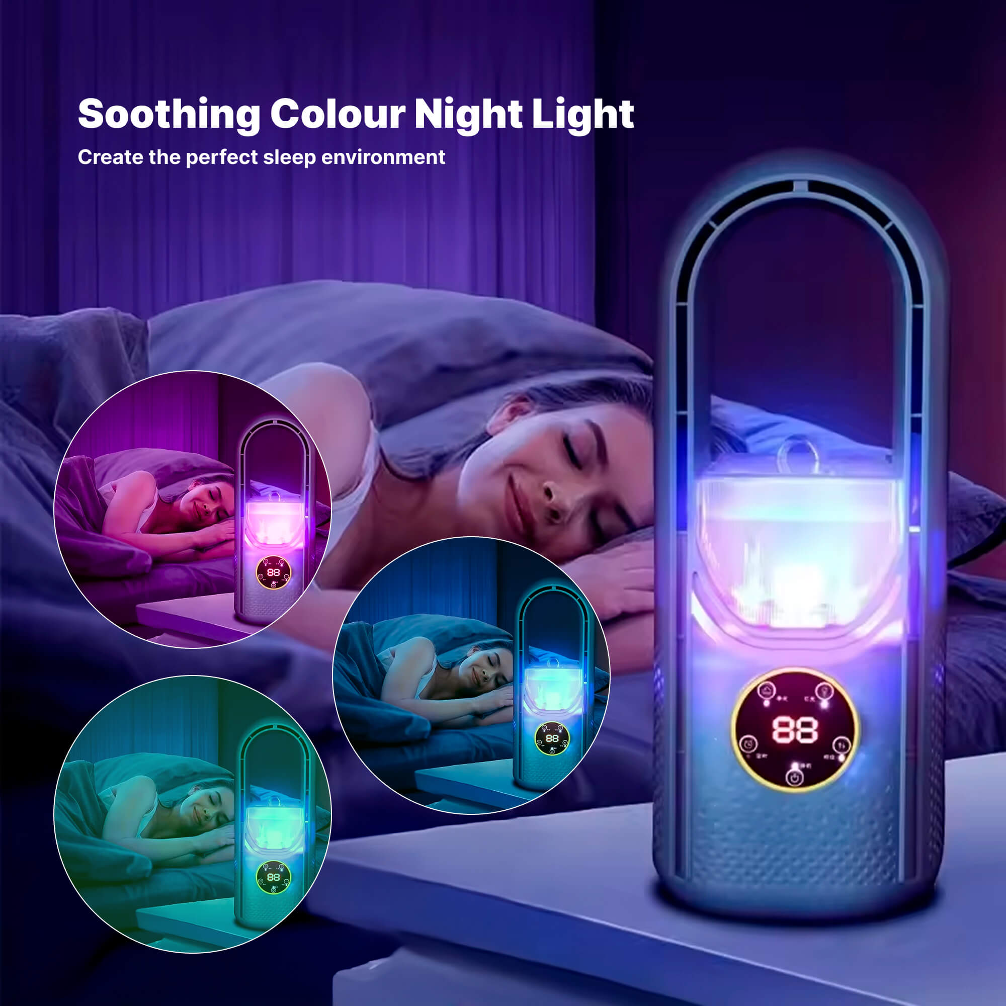 BowLift | Bladeless Portable Air Conditioner | Ultra-Quiet, Ergonomic Design & Ideal for Home and Office Use