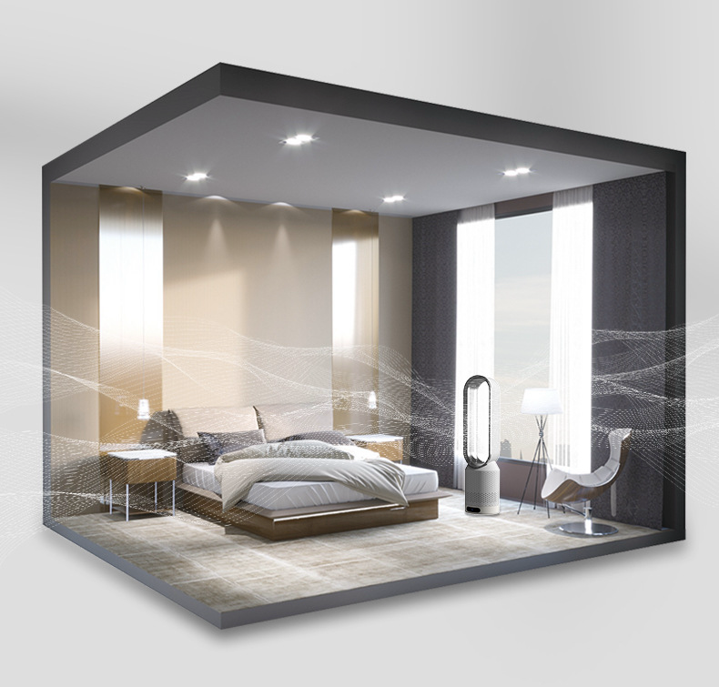 BowLift | Airpure | 3-in-1 air cooler with air purifier | oscillation & LED touch