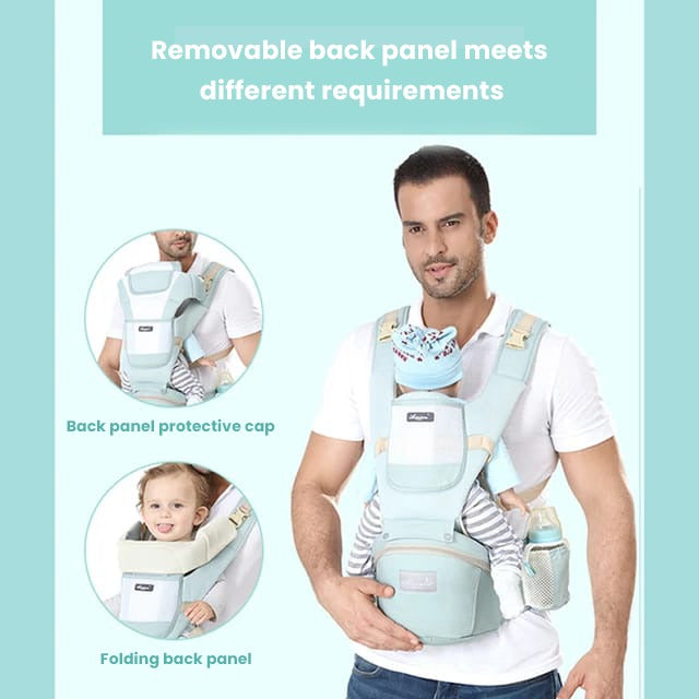 BowLift | All-Position Baby Carrier - Hip Seat Infant Toddler Backpack with Kangaroo Wrap Carrier