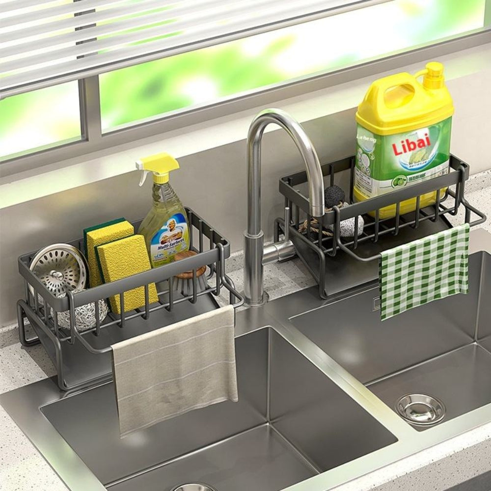 BowLift | All-in-One Sponge Soap Cloth Self-Draining Rack