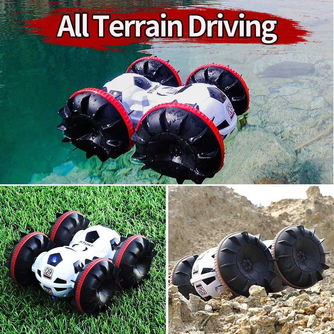 BowLift | Amphibious Remote-Controlled Car, All-Terrain Football, Remote-Controlled Boat, Pool Toy, Gift for Boys and Girls