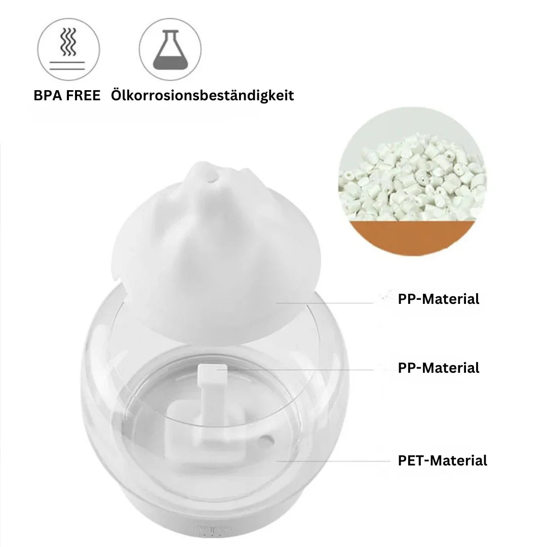 BowLift | Aromatherapy Air Humidifier – Elegant Ultrasonic Diffuser with LED & Essential Oil Function