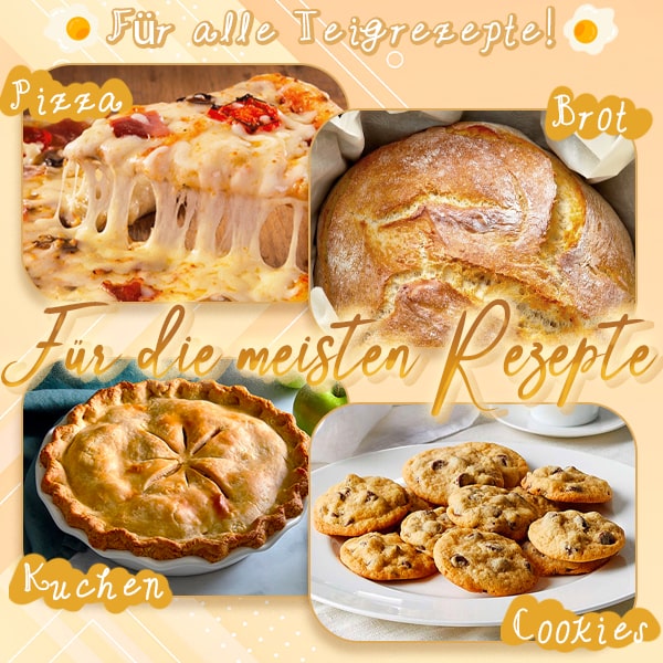 BowLift | Stainless Steel Dough Mixer | Effortless Manual Whisk | Non-Slip Handle | PowerMix