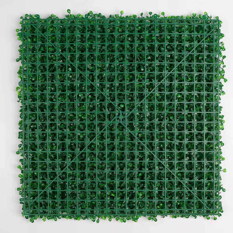 BowLift | 14 PCS 50*50cm Artificial Grass Wall Uv Protected Boxwood Hedge Artificial Green Plant Wall Panel Outdoor Decoration For Banquet Party