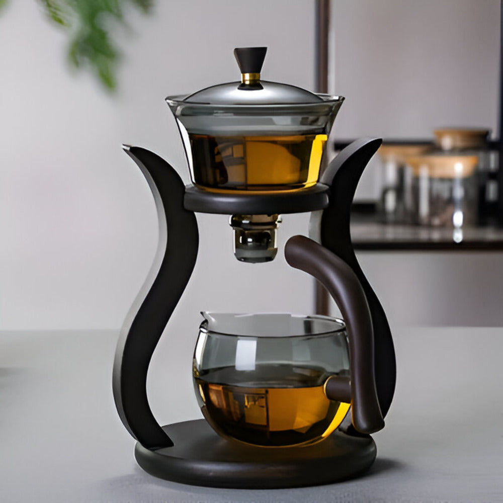 BowLift | Artisan Magnetic Glass Teapot Set with Infuser – Elegant Drip-Free Glass Teapot for Loose Leaf Tea