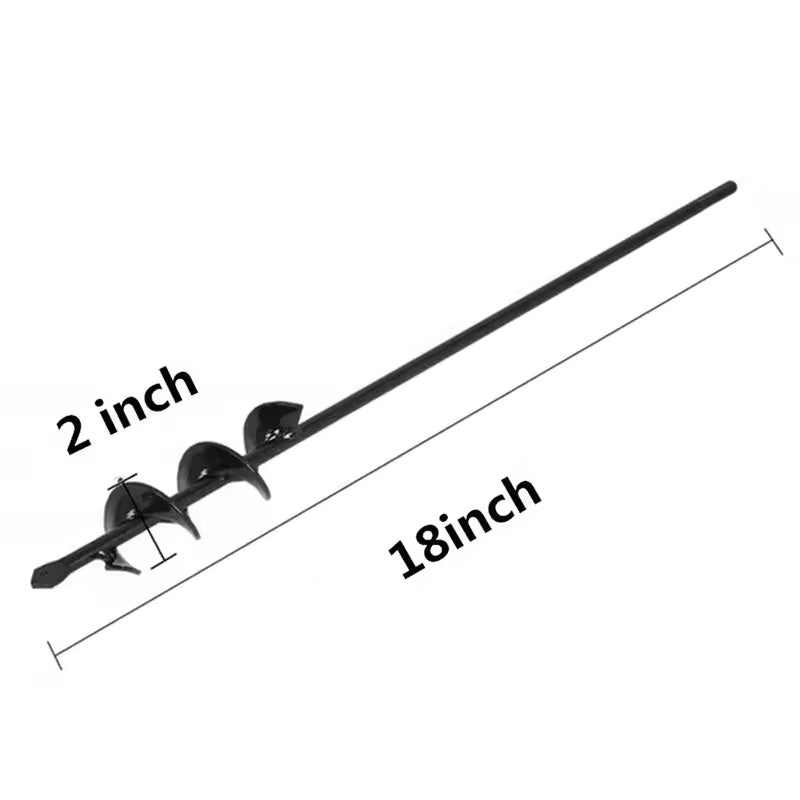 BowLift | Extended Length Garden Auger Spiral Drill Bit for Planting Bulbs & Flowers Drill Bit Hole Digger for Flower & Bulb Planting