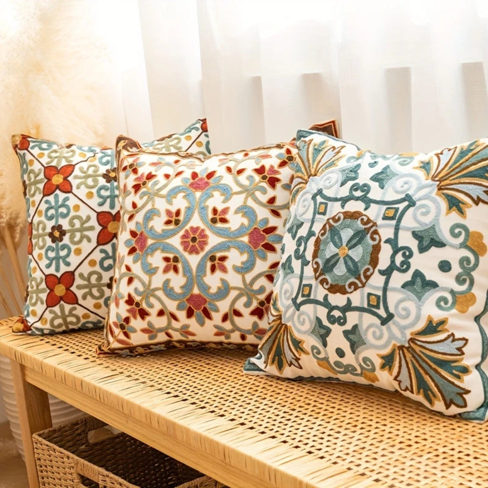 BowLift | Aurae Embroidered Vintage Cushion Cover