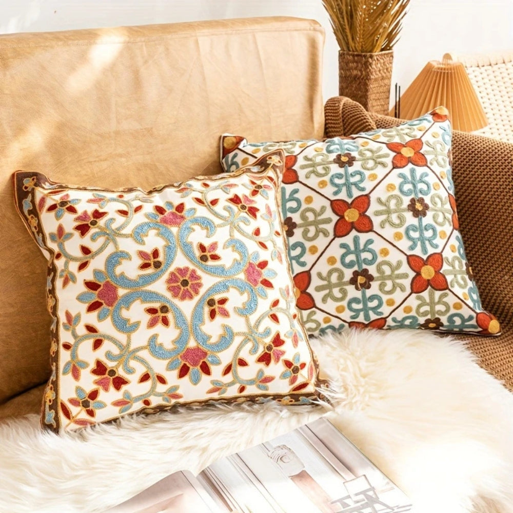 BowLift | Aurae Embroidered Vintage Cushion Cover