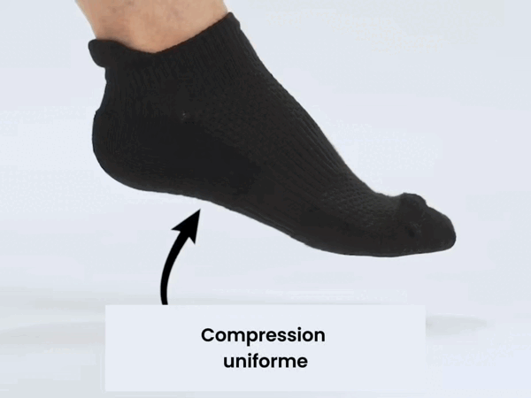 BowLift | Compression socks with padding for lighter legs & less foot pain
