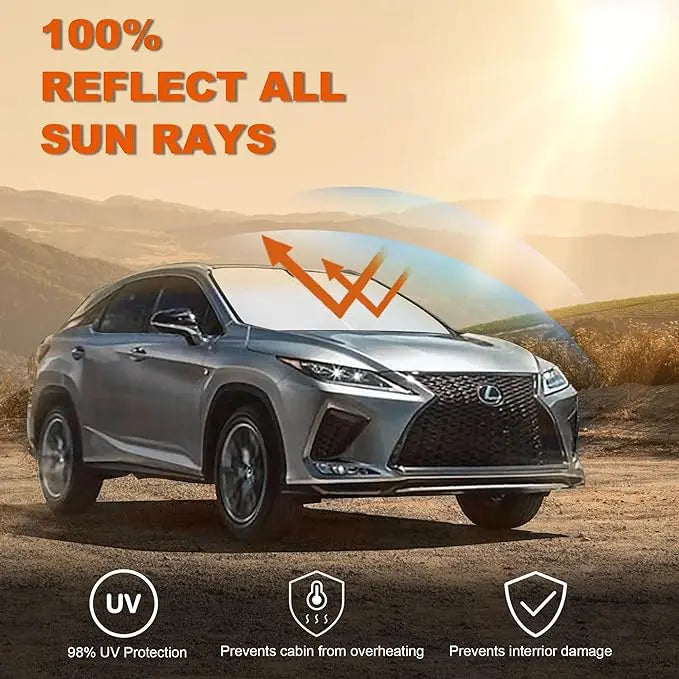 BowLift | Car sun shades for windshields – UV-reflecting heat shielding for SUVs and cars