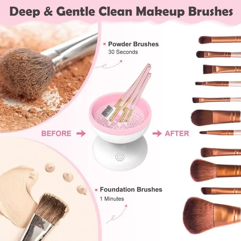 BowLift | Automatic Makeup Brush Cleaner — USB-powered Deep Cleaning Device