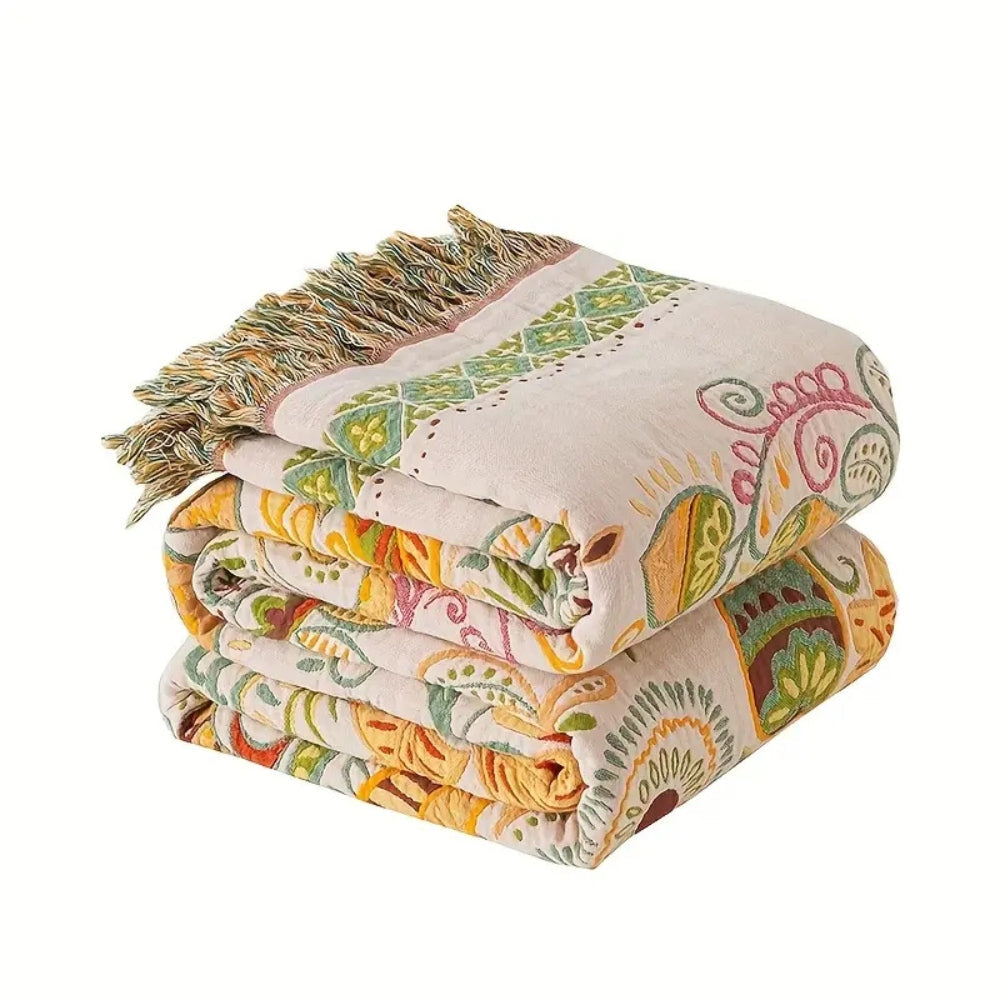 BowLift | Autumn Leaf Boho Reversible Blanket