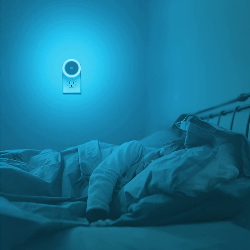 BowLift | Night lights plug into the wall [4Pack], night light with light sensors, LED night light for the children's room, baby night light, bathroom night light, stair lights, hallway light