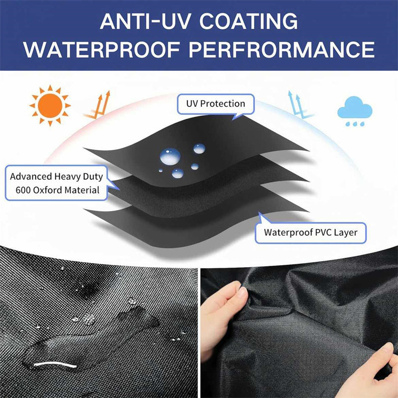 BowLift | Round Waterproof Garden Furniture Cover | Heavy-Duty, UV-Resistant & Adjustable for Outdoor Tables and Chairs