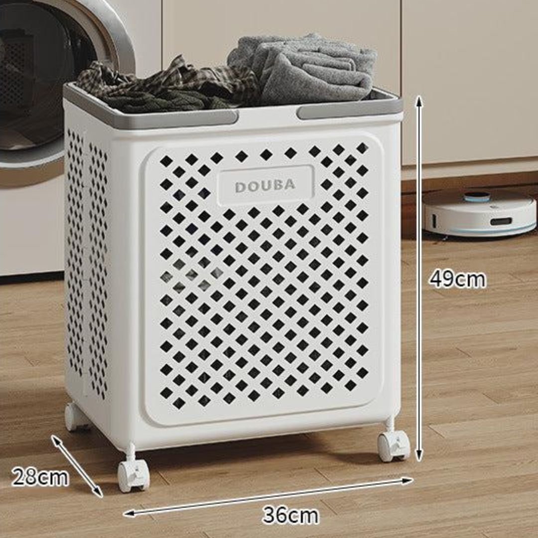 BowLift | Collapsible laundry basket with wheels
