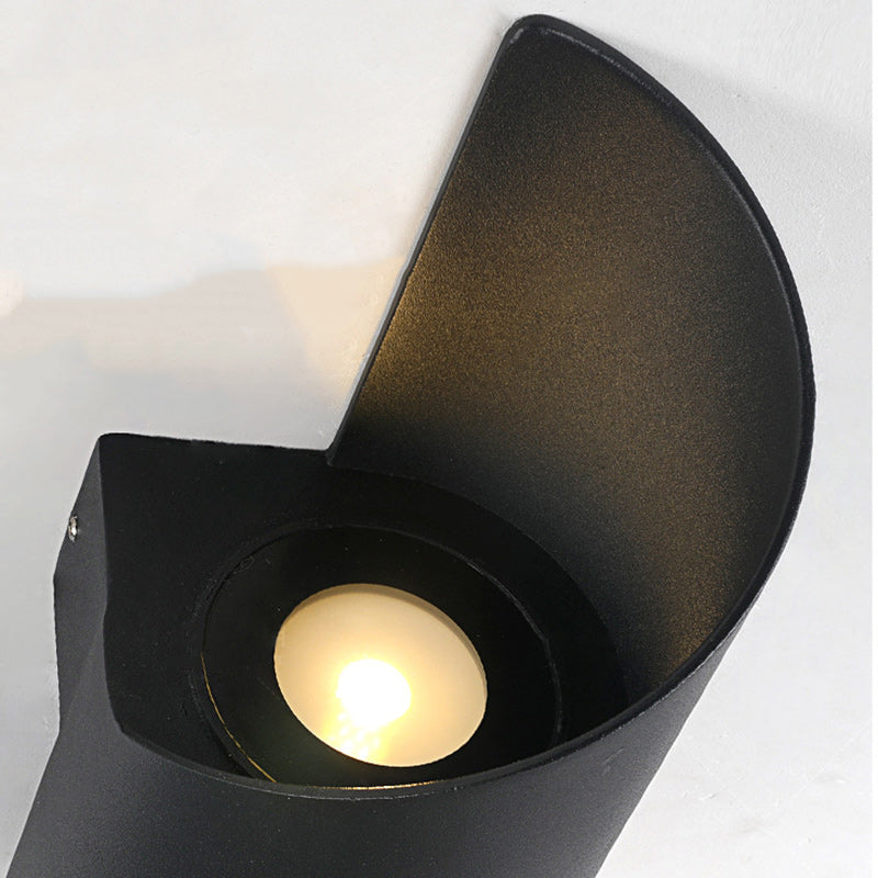 BowLift | Modern Minimalist Waterproof Spiral Aluminum Acrylic LED Wall Light for Bedroom