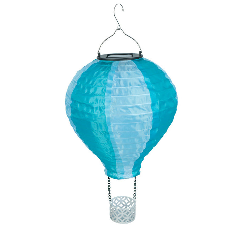BowLift | Contemporary Creative Solar Hot Air Balloon Fabric Shade LED Outdoor Pendant Light for Terrace Outside