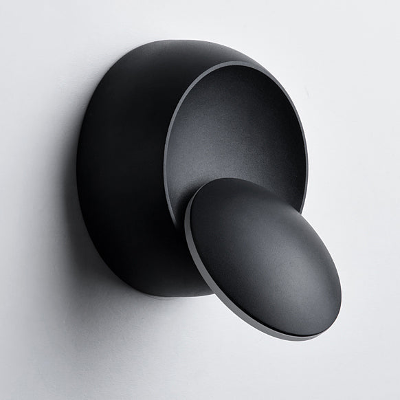 BowLift | Contemporary Nordic Iron Round Eclipse Rotatable LED Wall Light for Nightstand