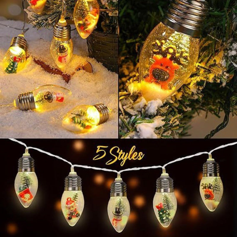 BowLift | Contemporary Creative Waterproof USB Battery PVC Bulb Christmas Decoration LED String Lights For Living Room