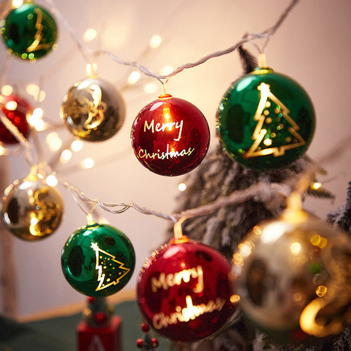 BowLift | Modern Art Deco Battery USB Plastic Star Ball Christmas Tree Decoration LED String Light For Bedroom