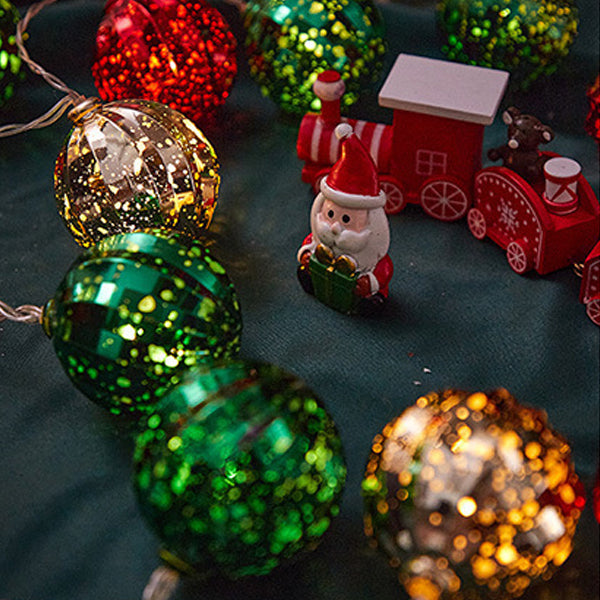 BowLift | Modern Art Deco Battery USB Plastic Star Ball Christmas Tree Decoration LED String Light For Bedroom