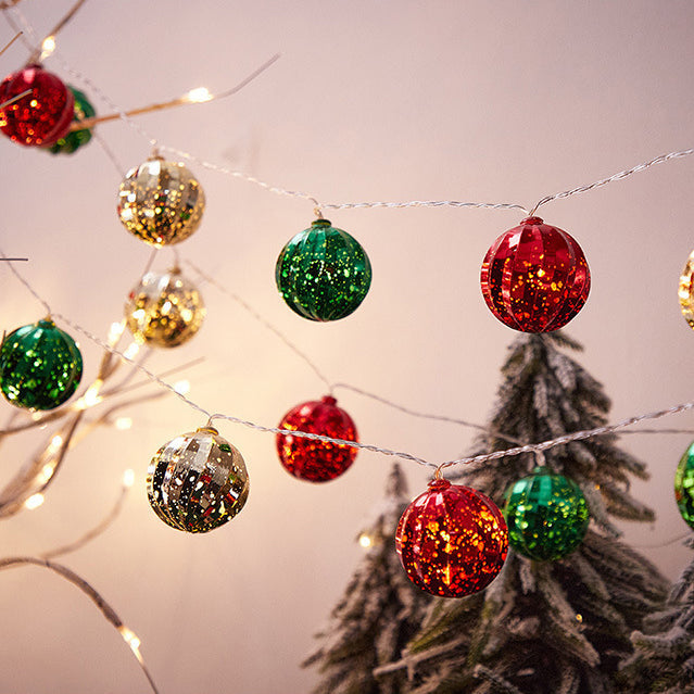 BowLift | Modern Art Deco Battery USB Plastic Star Ball Christmas Tree Decoration LED String Light For Bedroom