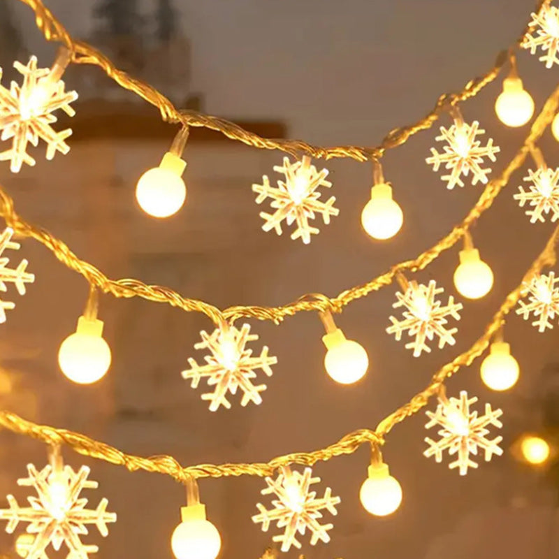 BowLift | Modern Art Deco Battery USB PVC Deer Snow Star Christmas Tree Decoration LED String Light For Entertainment Room