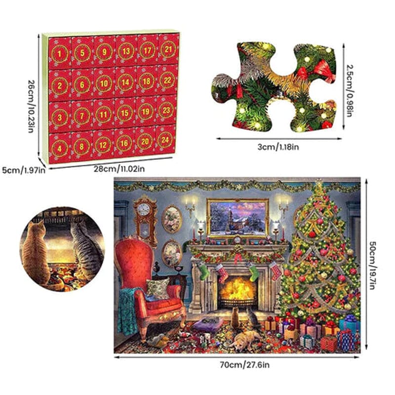 BowLift | Christmas Advent Calendar Puzzle Game 1000 Pieces