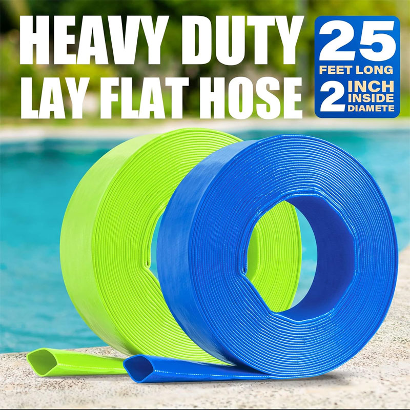 BowLift | 2 Inch Heavy Duty Pool Backwash Hose 25ft With Clamp, Pool Drain Hose