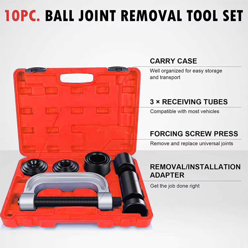 BowLift | 10 Pcs Heavy Duty Ball Joint Press Removal Tool Remover Installer Tool Ball Joint Service Press U Joint Removal Kit