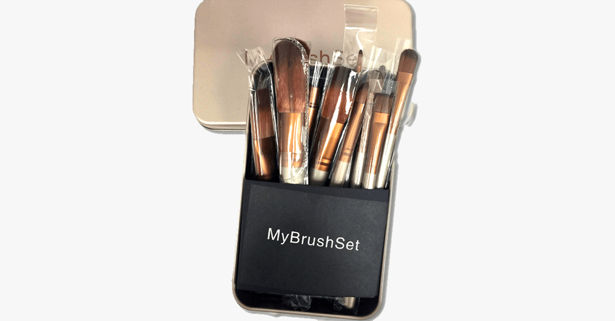 BowLift | Premium Makeup Brush - Set with 12 - Ideal for a Complete Makeover