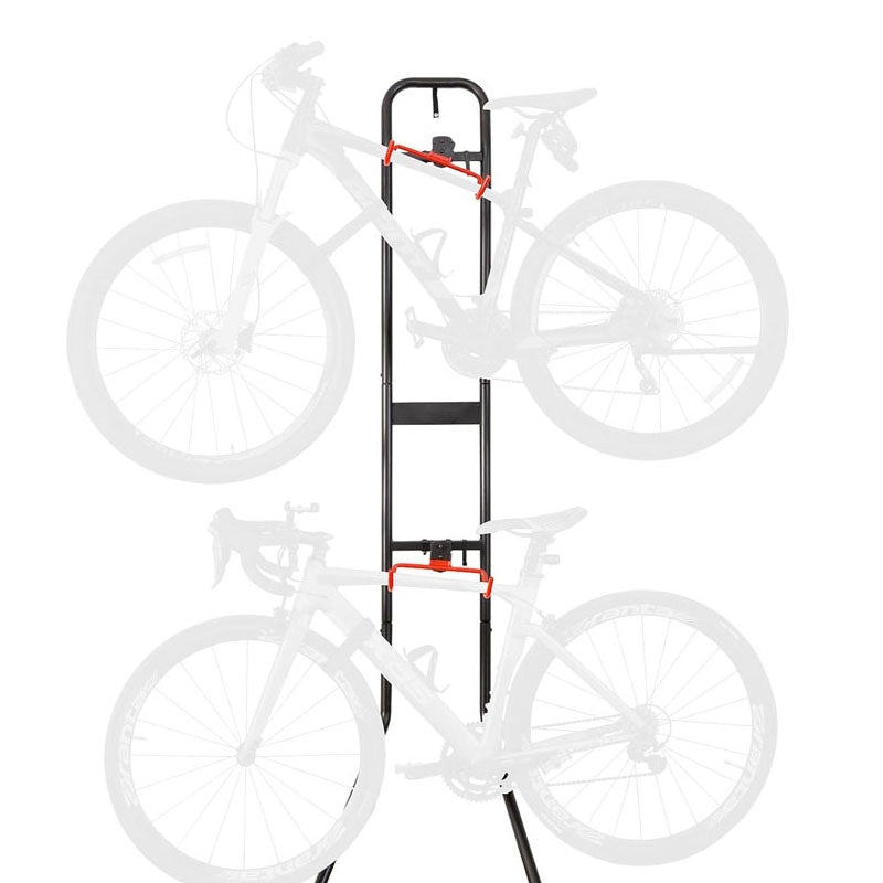 BowLift | 2 Bike Storage Rack Gravity Bike Rack no Drill Heavy Duty Bike Wall Hanger Holds Up to 120lb