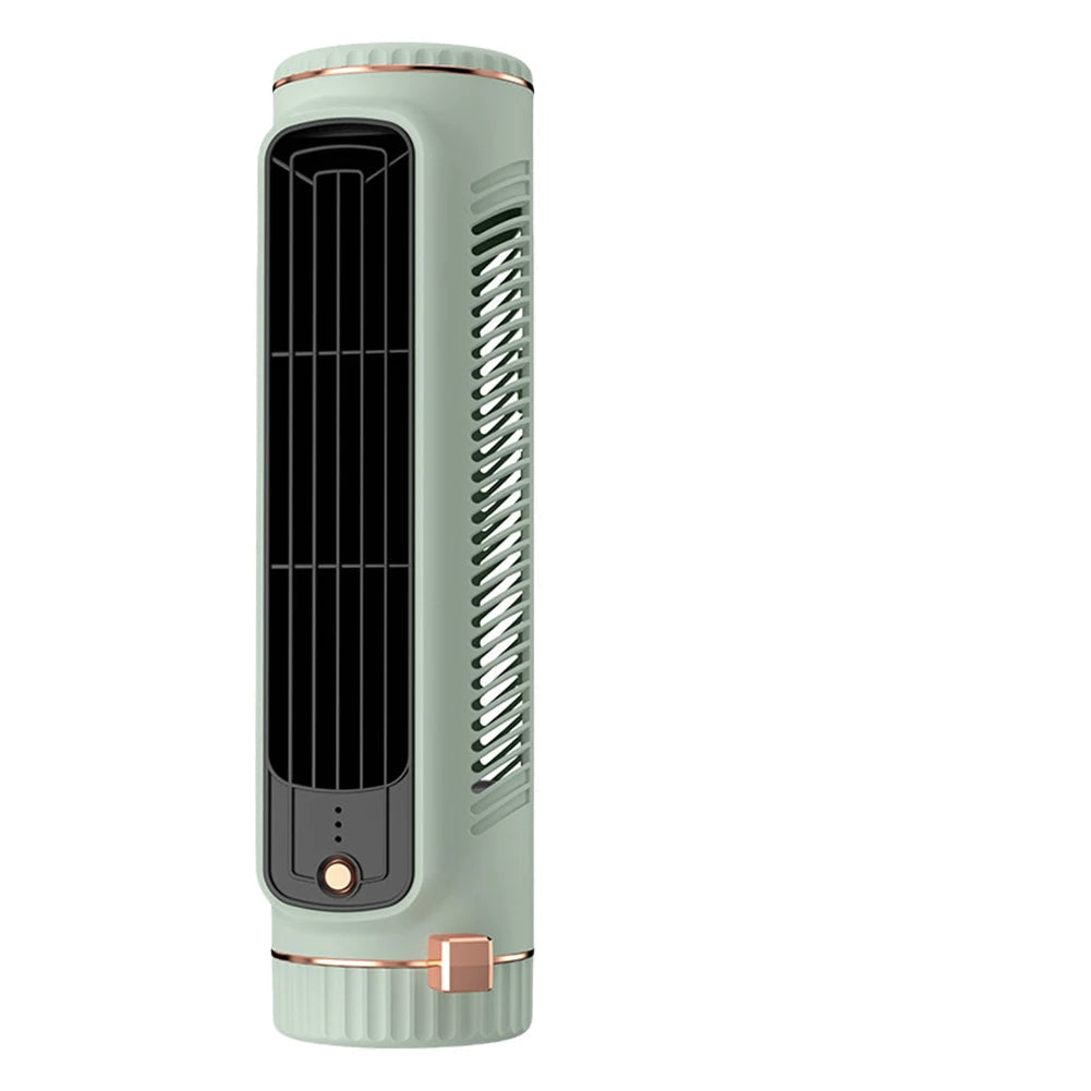 BowLift | CoolBreeze Mini – Portable bladeless tower fan with USB charging function