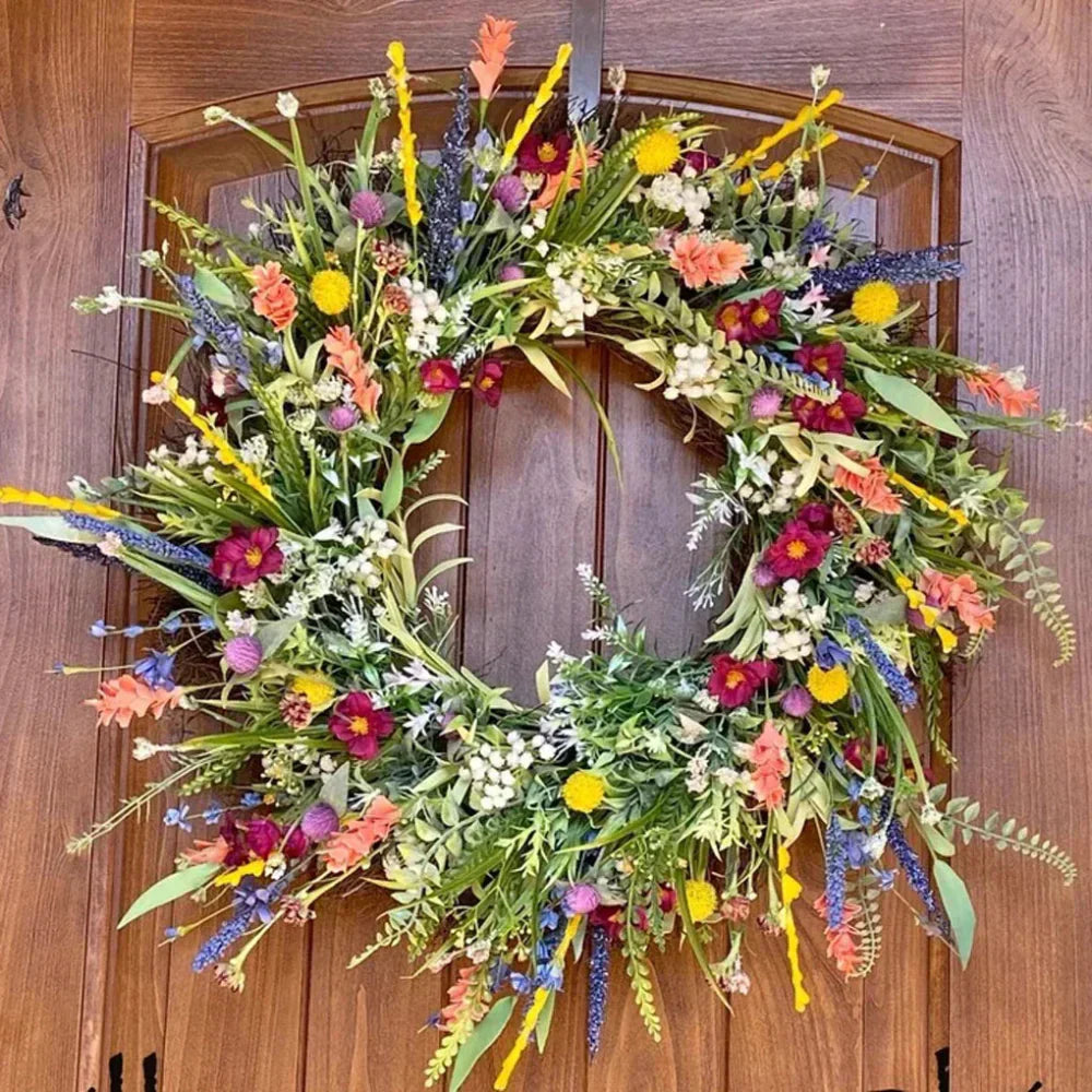 BowLift | Bloomora – Handcrafted Lifelike Door Wreath with Seasonal Floral Arrangement