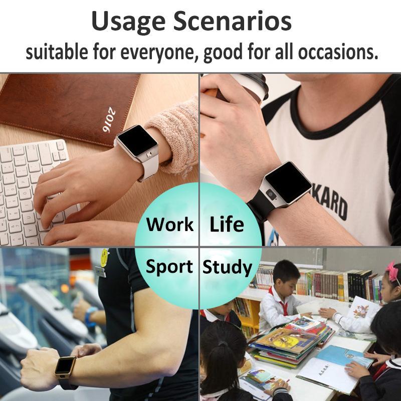 BowLift | Bluetooth Smart Watch DZ09 Android Phone TF Sim Card Camera Men Women Sport Wristwatch For Iphone IOS PK Y1 A1 GT08 Smartwatch