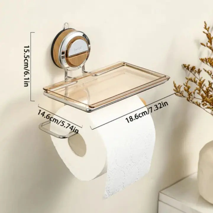 BowLift | Drill-free toilet paper holder made of stainless steel