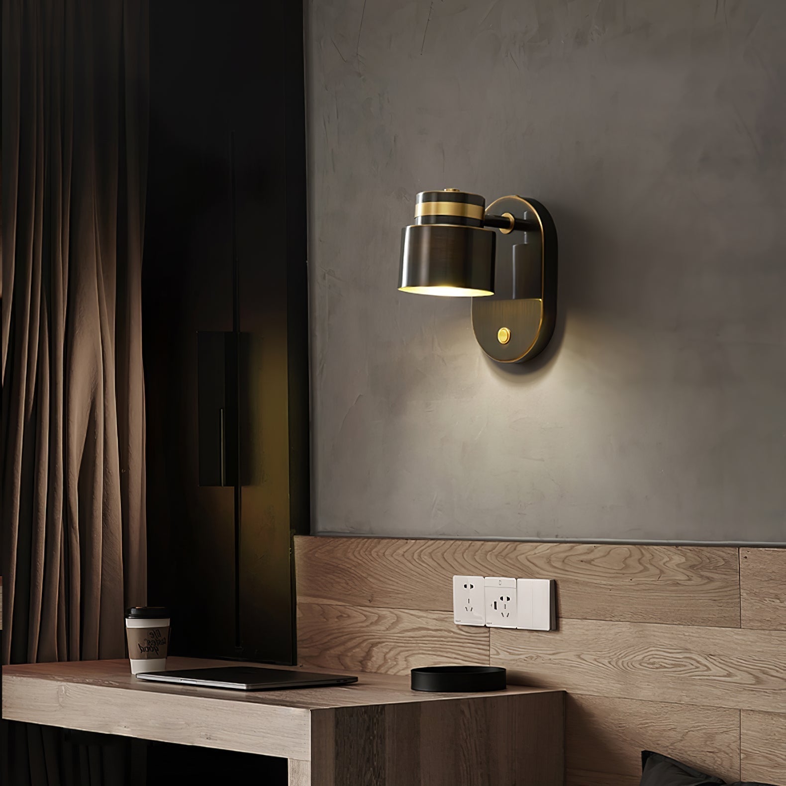 BowLift | ShadowGlow - Glossy Wall Sconce