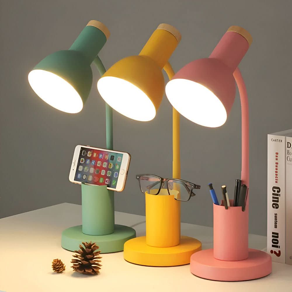 BowLift | LED Table Lamp with Pen Holder for Organization & Style