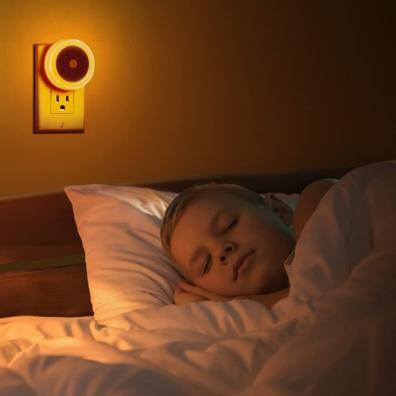 BowLift | Night lights plug into the wall [4Pack], night light with light sensors, LED night light for the children's room, baby night light, bathroom night light, stair lights, hallway light