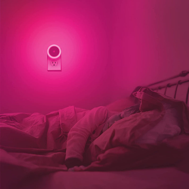 BowLift | Night lights plug into the wall [4Pack], night light with light sensors, LED night light for the children's room, baby night light, bathroom night light, stair lights, hallway light