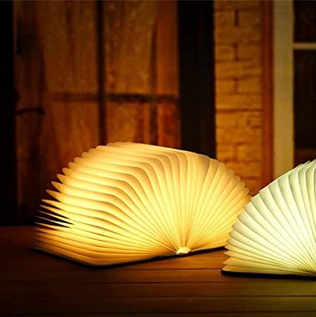 BowLift | Table Lamp Folding Wood LED Book Light