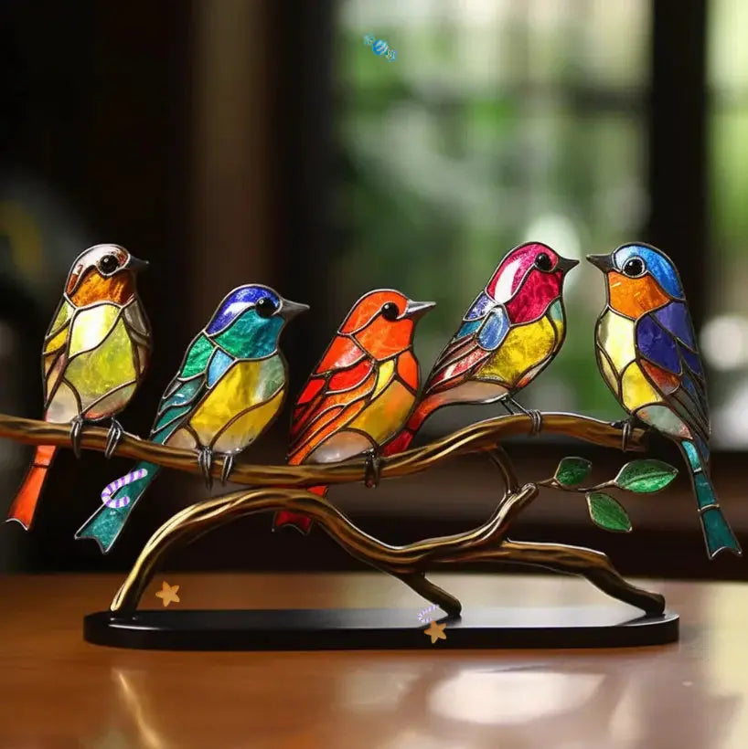 BowLift | Stained Glass Window Birds